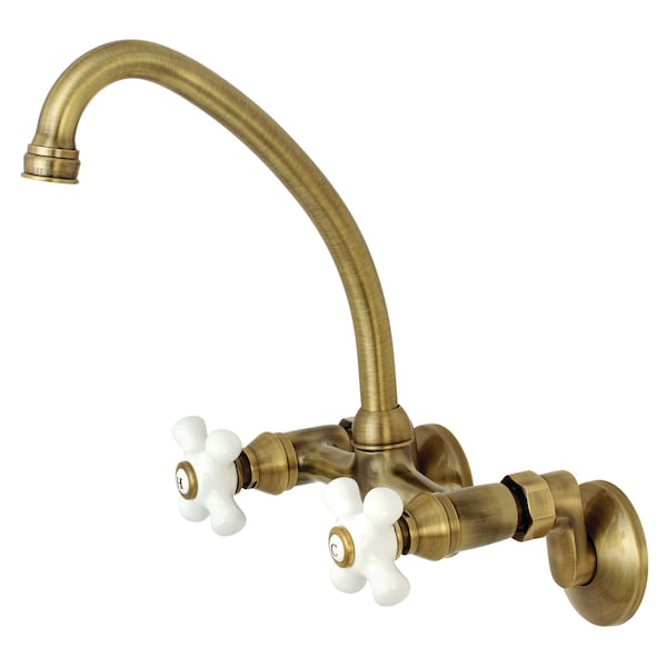 KS614AB 2-Handle Wall Mount Kitchen Faucet